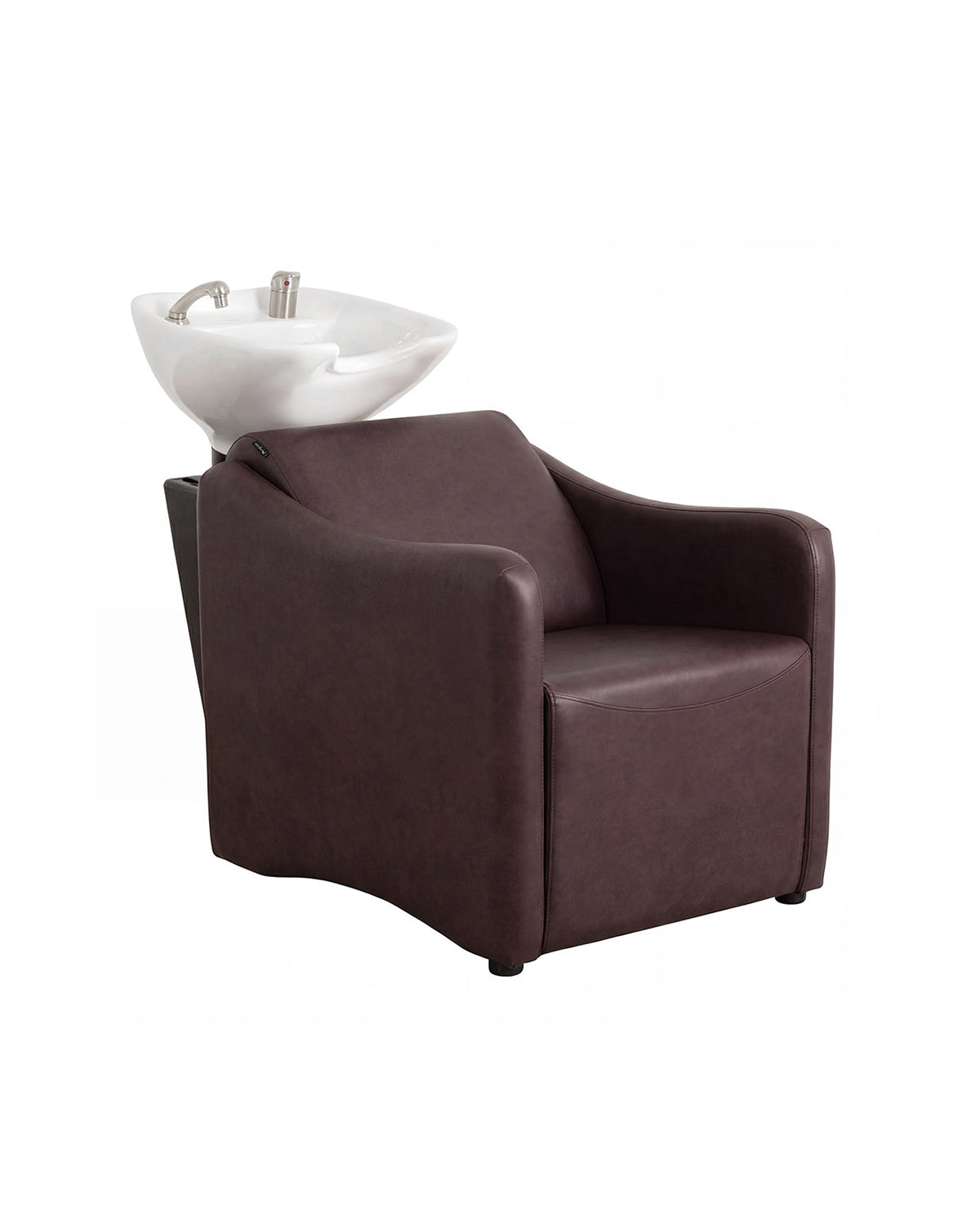 Ava Merlot - Hnědý mycí box s chromovanou baterií