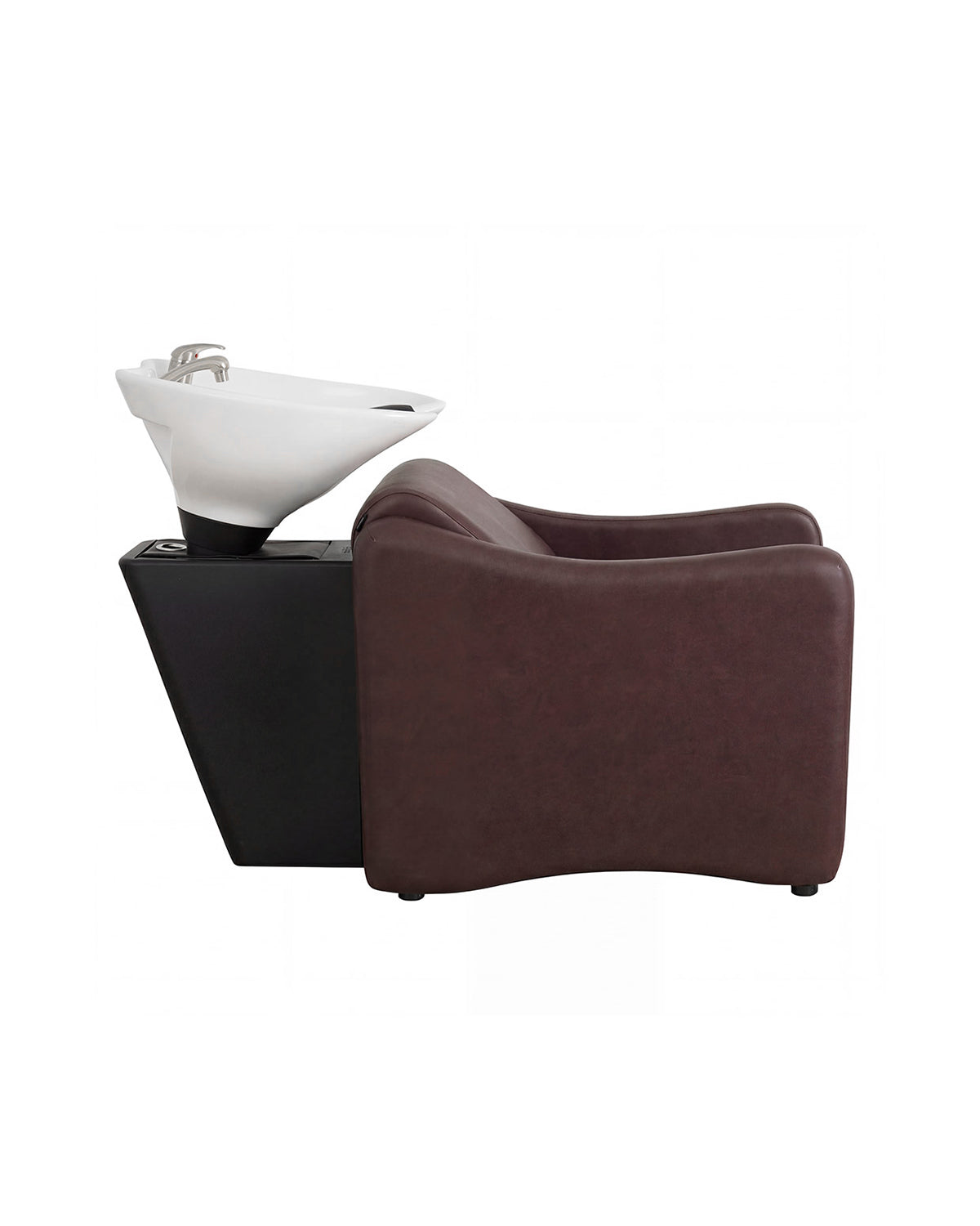 Ava Merlot - Hnědý mycí box s chromovanou baterií