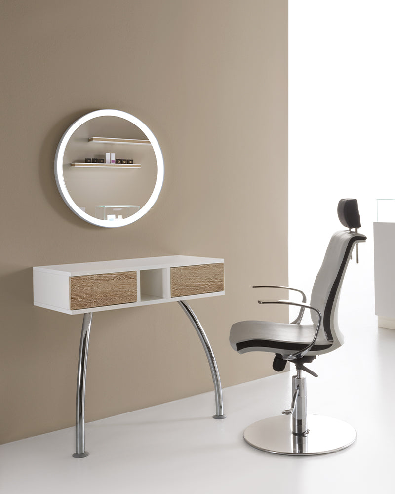 Make-up - Kulaté beauty a kadeřnické zrcadlo - ø62cm
