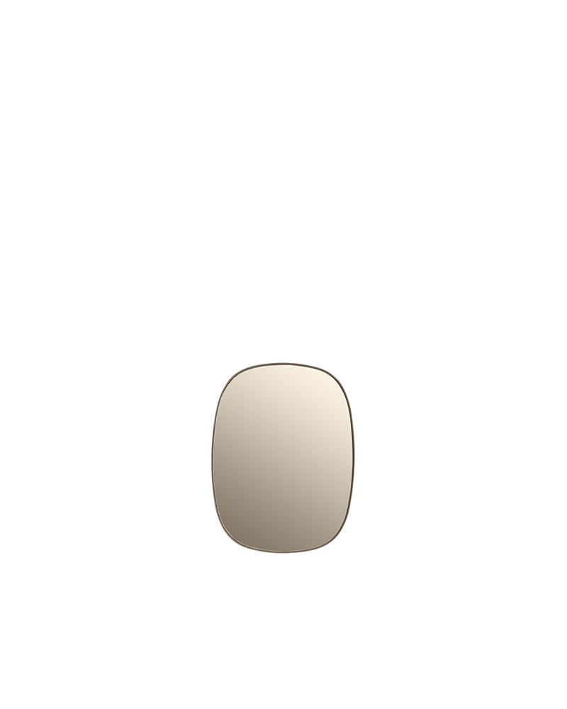 Framed lille - Taupe nástěnné zrcadlo - Taupe sklo