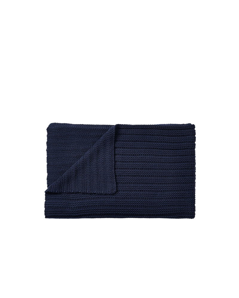 Ample - Modrá deka throw