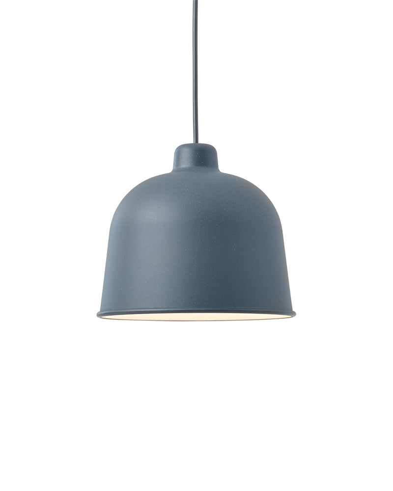 Grain - Modrošedá závěsná lampa