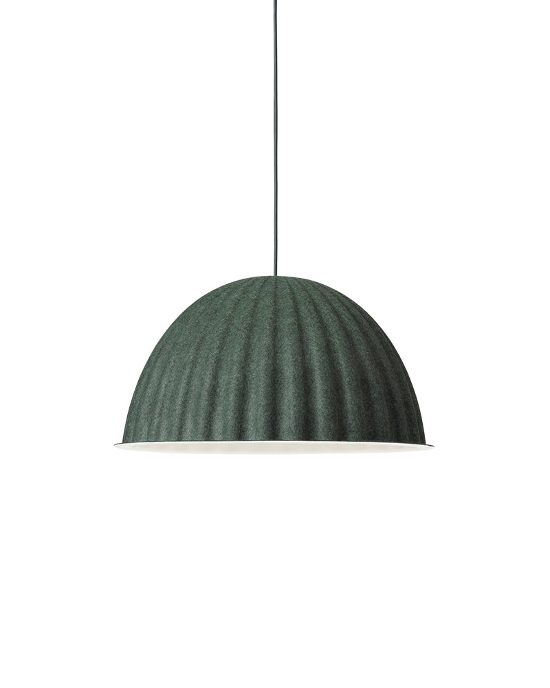 Under the bell - Tmavě zelená závěsná lampa