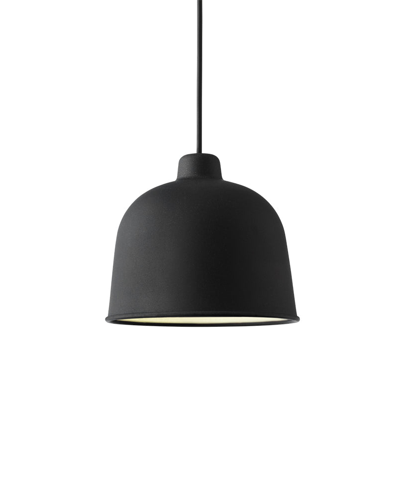 Grain - Černošedá závěsná lampa