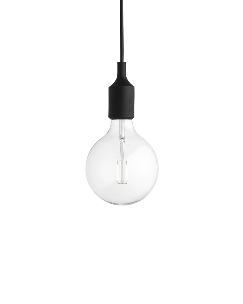E27 LED - Černé stropní světlo