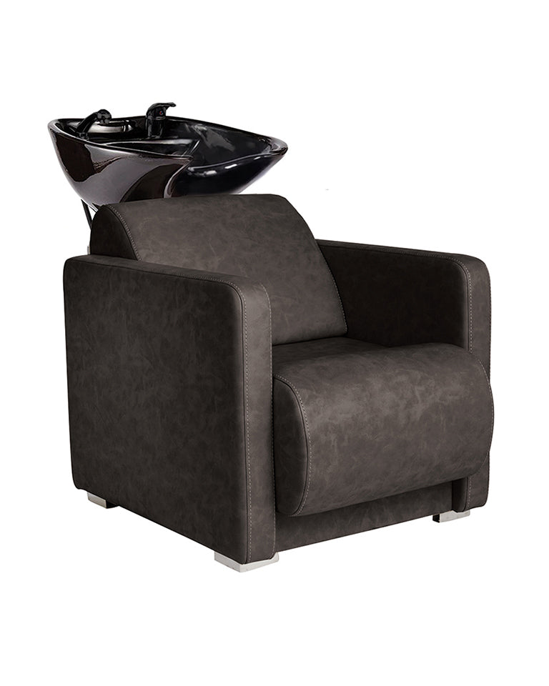 Club Textured black - Černý mycí box s černou vanou