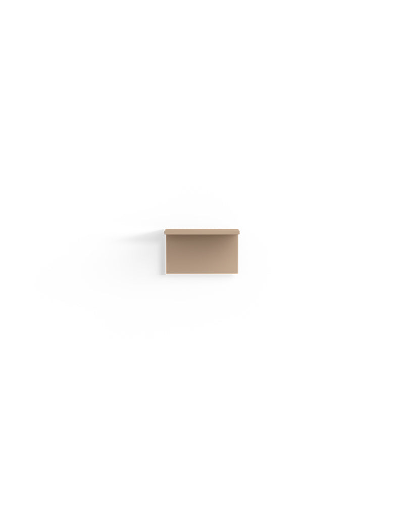 Display Cappuccino - 32cm police z béžového melaminu