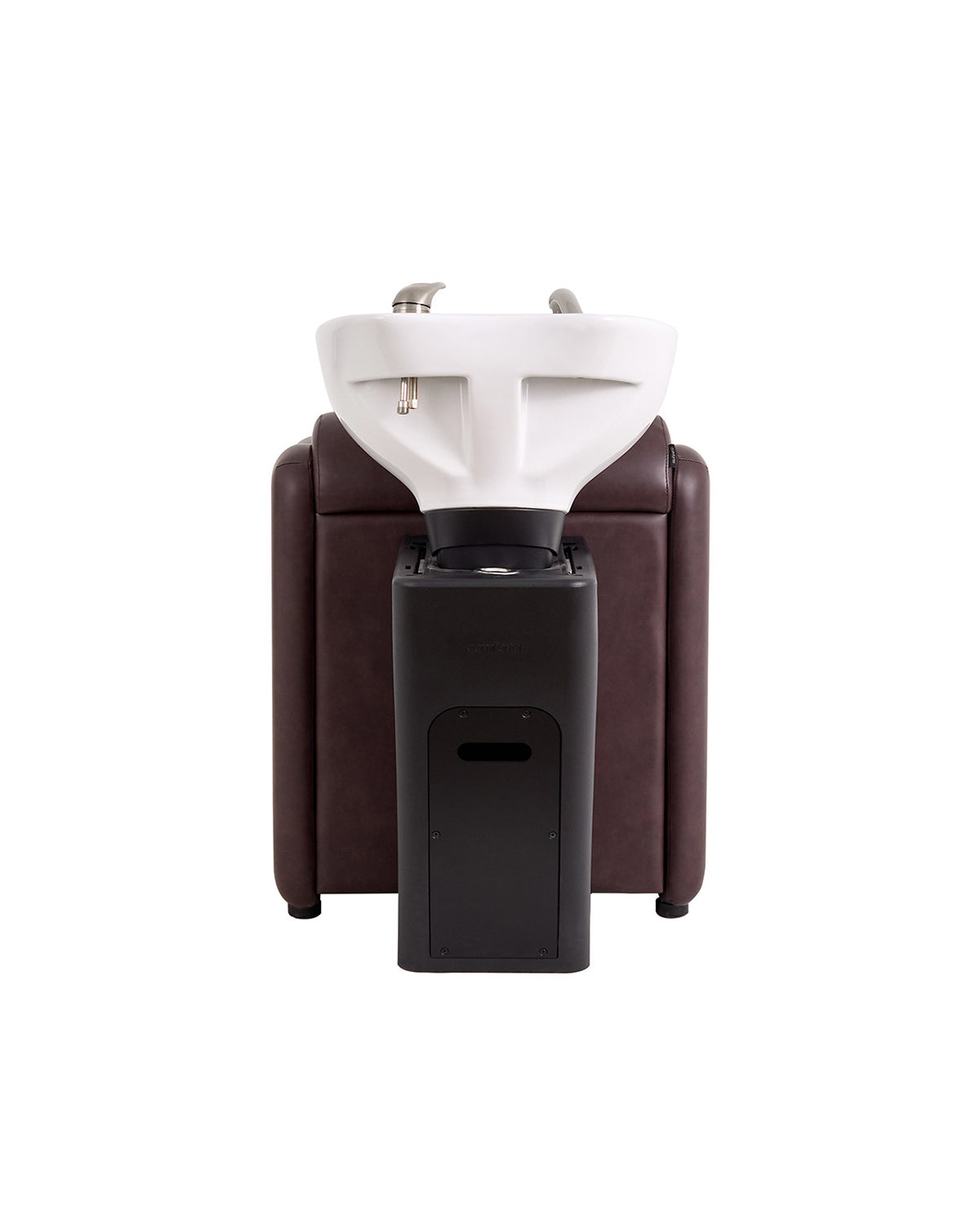 Ava Merlot - Hnědý mycí box s chromovanou baterií