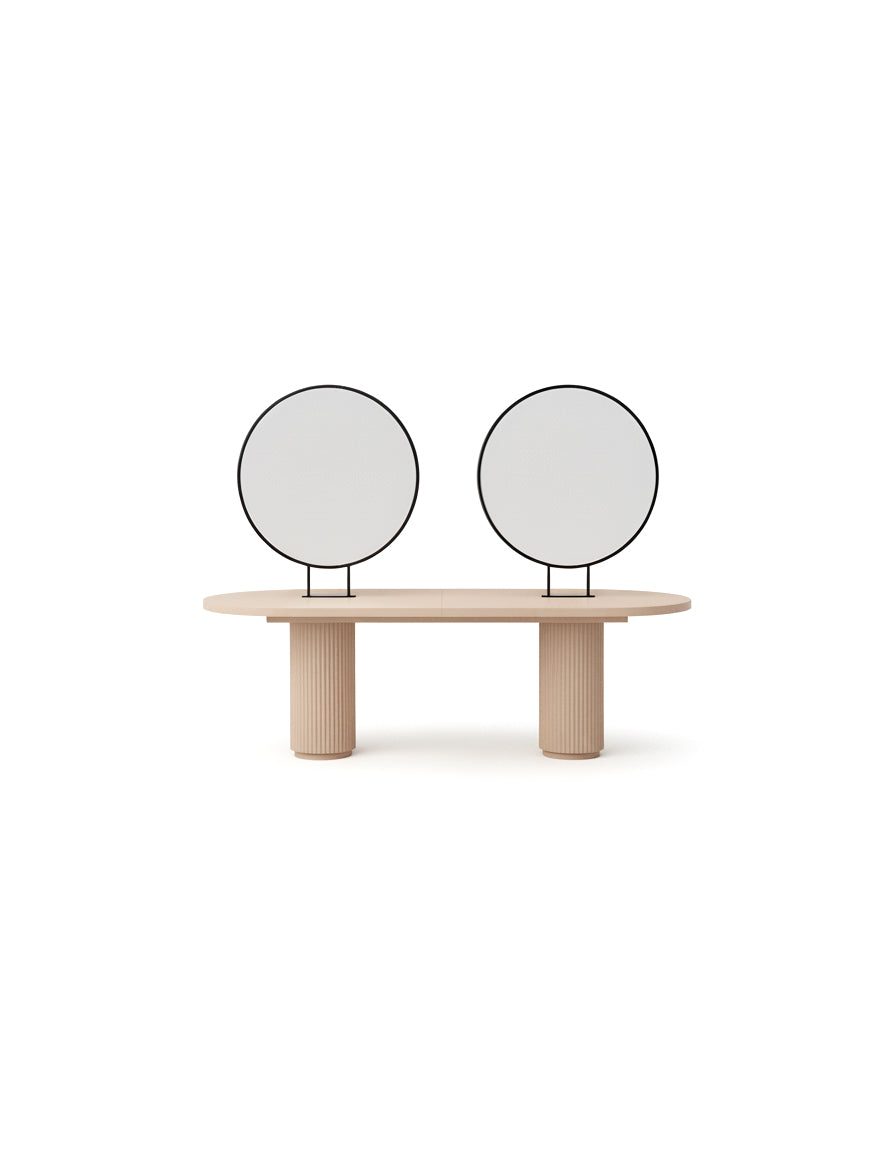 Island Beige - Písečná volně stojící obsluha se 4 klientskými místy