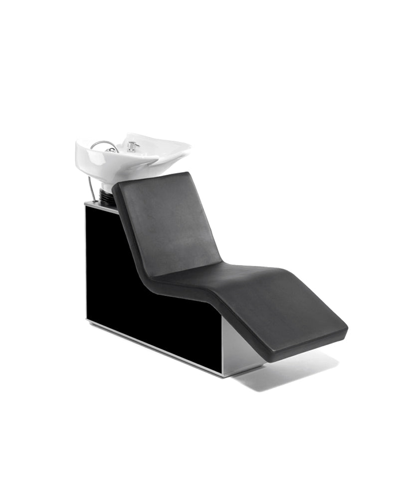 Wellness Sofa - Černý mycí box s bílou vanou