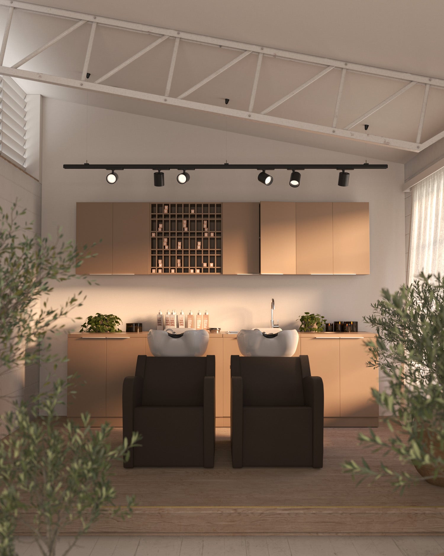 Colorbar tubereol - Nástěnný regál na barvy - Béžová Cappuccino