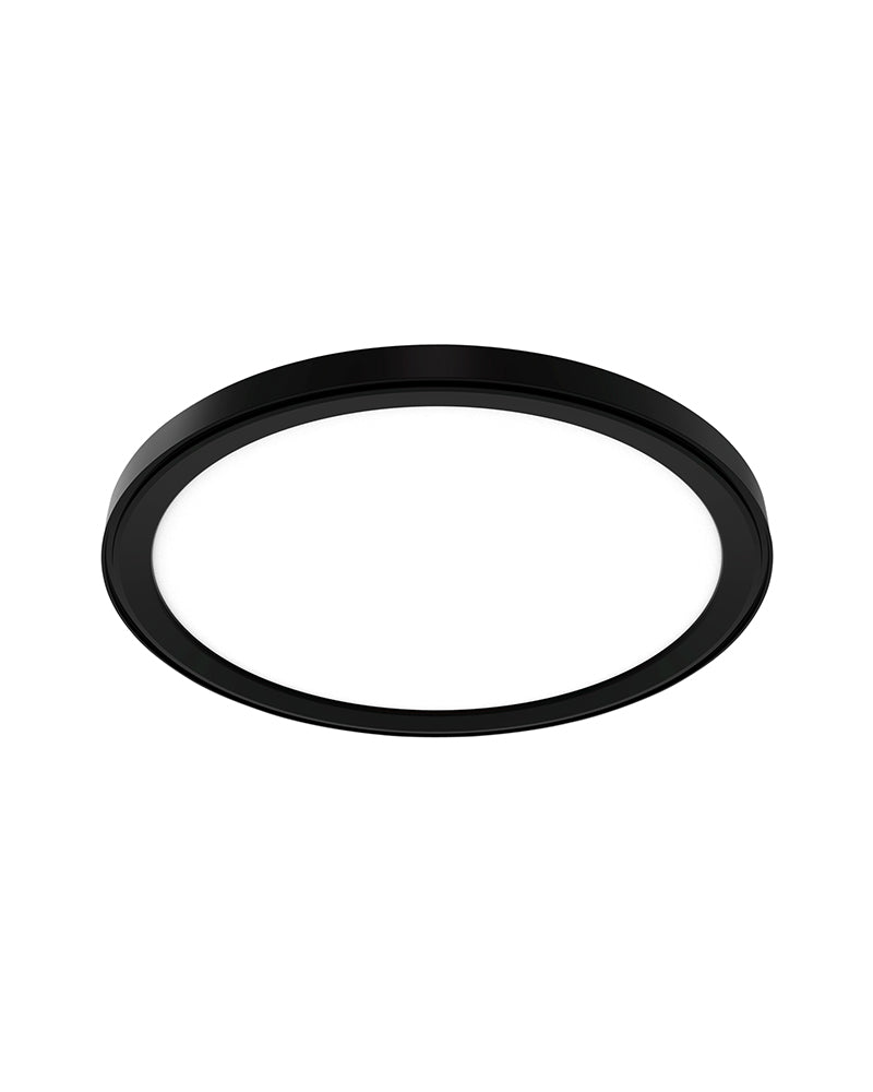 Sun LED - Černé kulaté kadeřnické osvětlení - ø55cm