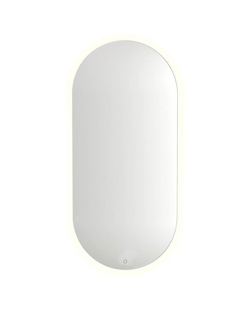 Circa LED - Oválné kadeřnické zrcadlo - S tlumením