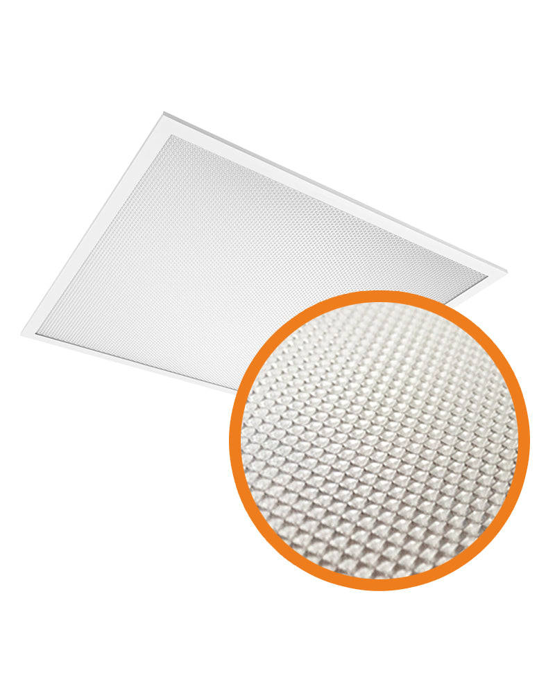 Sun square hvidt arbejdslys 60x60cm fra NewLite med prismatic micro-gitter til frisørudstyr og salonmøbler