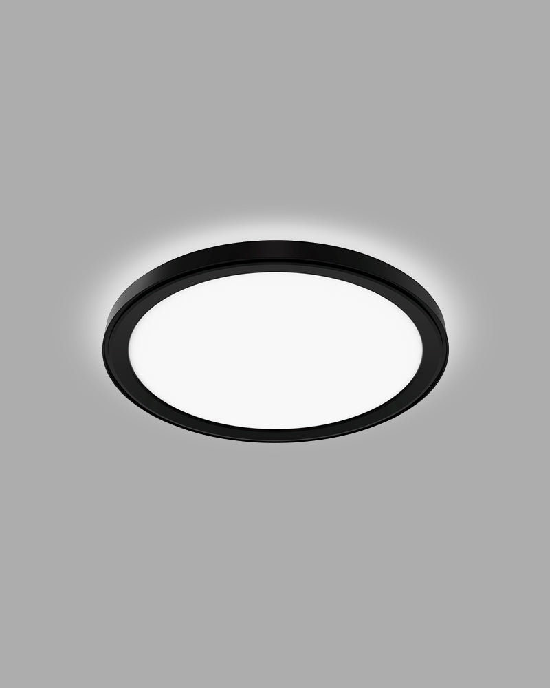 Sun LED - Černé kulaté kadeřnické osvětlení - ø33cm