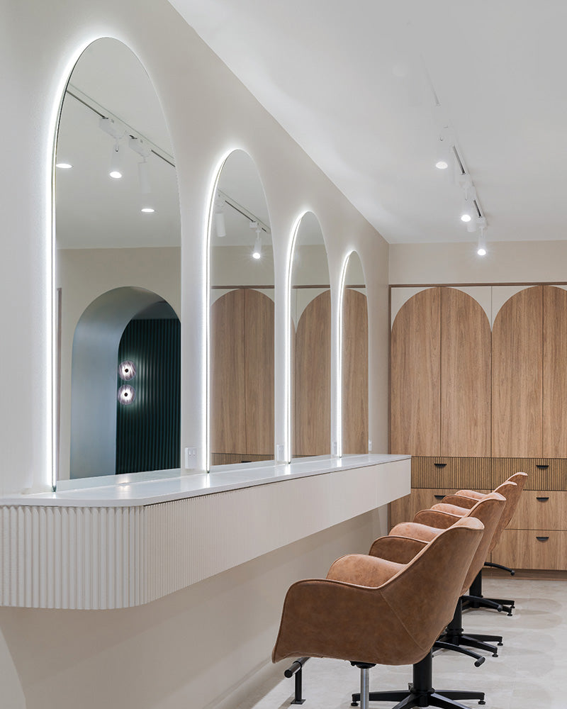 Arch LED II - Nástěnné zrcadlo s vestavěným osvětlením