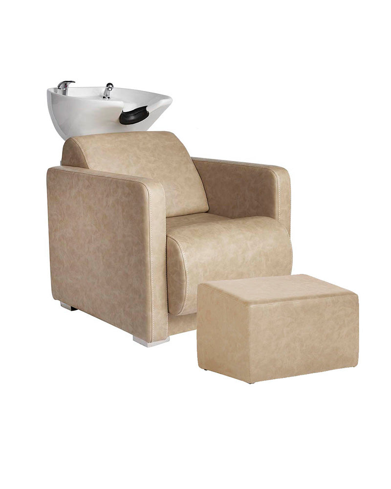 Ottoman Sand - Béžová opěrka nohou pro mycí box