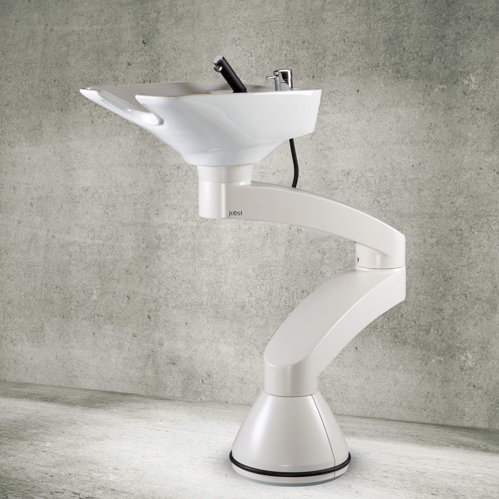 Contura swing PLUS - Bílý stojanový mycí box - Bílá vana