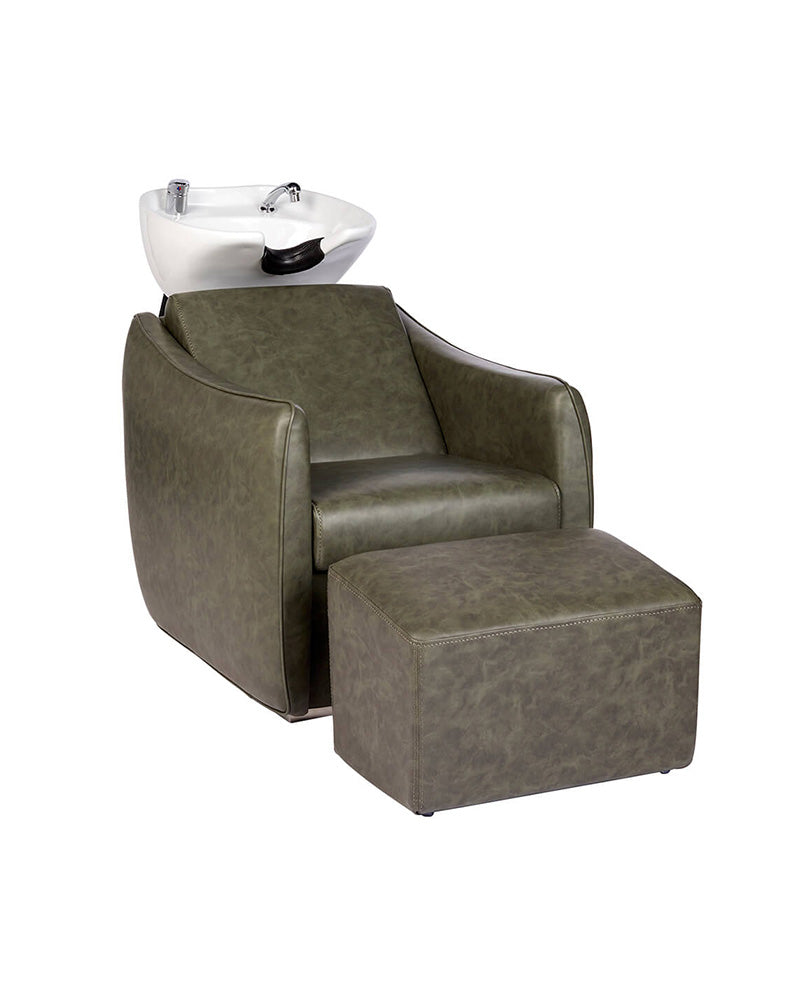 Ottoman Sage green - Opěrka nohou pro mycí box